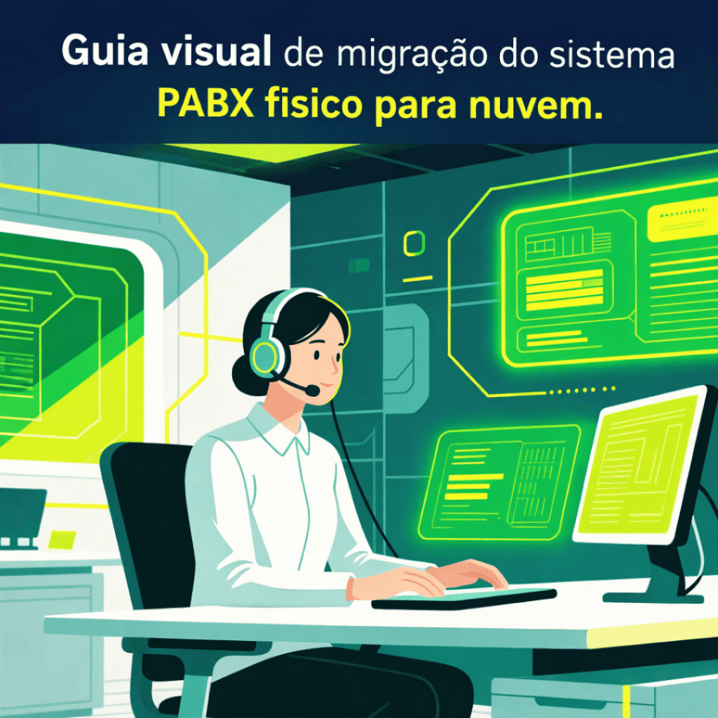 Guia visual de migração do PABX físico para o PABX em nuvem