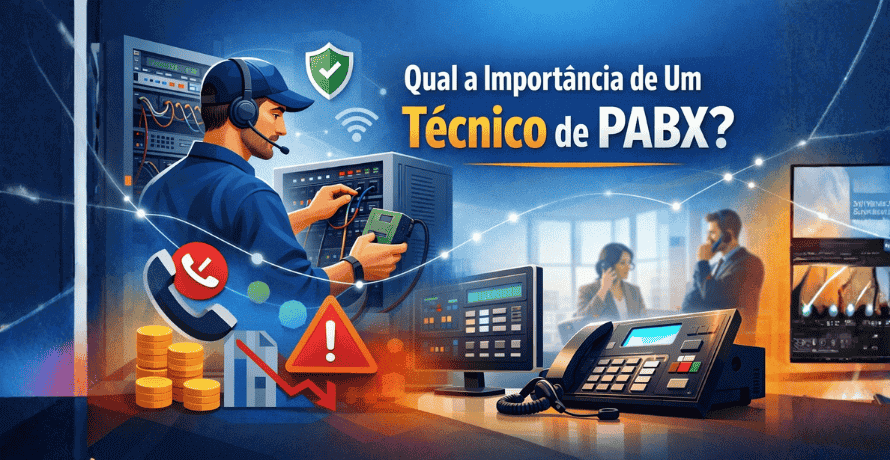 Importância de um técnico de pabx garantindo estabilidade e eficiência na comunicação empresarial.