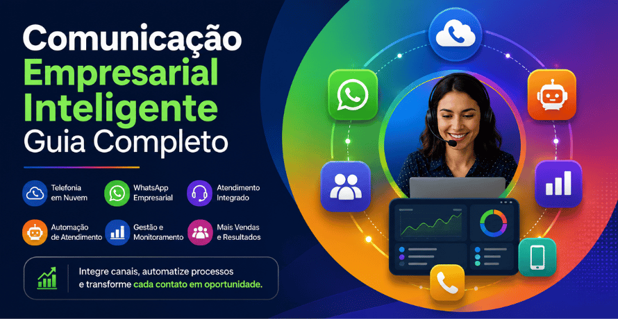 Comunicação empresarial inteligente com telefonia em nuvem, WhatsApp integrado, automação e atendimento empresarial em plataforma moderna.Comunicação empresarial inteligente com telefonia em nuvem, WhatsApp integrado, automação e atendimento empresarial em plataforma moderna.